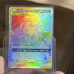 Pokemon TCG Solgaleo & Lunala GX TAG TEAM Full Art Holo 254/236 Cosmic Eclipse - Image 2