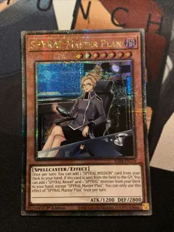 Yugioh SPRYRAL Master Plan Quarter Century Secret Rare RA04-EN276 - Image 1