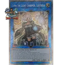 Yugioh! 1x Lyna the Light Charmer, Lustrous RA04-EN081 Platinum Secret Rare NM - Image 1