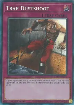 Yugioh! Trap Dustshoot - RA05-EN077 - Collector's Rare - 1st Edition Near Mint, - Image 1