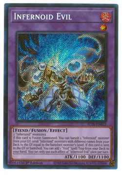 Yugioh! Infernoid Evil BLTR-EN013 Secret Rare 1st Edition Near Mint - Image 1