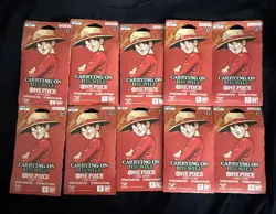 One Piece OP-13 Carrying On His Will Sleeved Booster Packs - Lot of 10 - SEALED - Image 1