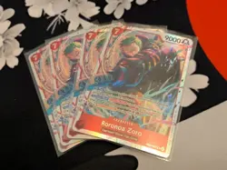 One Piece Card Game 4 Playset Roronoa Zoro EB04-007 Foil SR English - Image 1