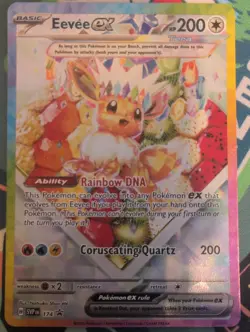 Pokemon Eevee ex 174 Sv: Scarlet & Violet UPC Black Star Promo Cards Holo - Image 1