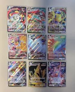 Pokemon TCG VMAX Full Art Holo 9 Card Lot – Orbeetle Machamp Duraludon Regieleki - Image 1