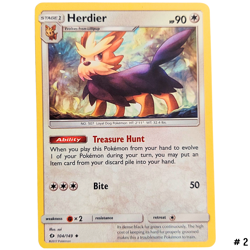 Holo Stoutland 105/149, Herdier 104/149, Lillipup 103/149 Pokemon TGC 6 Card Set - Image 4