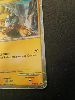 Raikou HGSS19 Holo Promo Edition Pokemon Card HP/Damaged - Image 2
