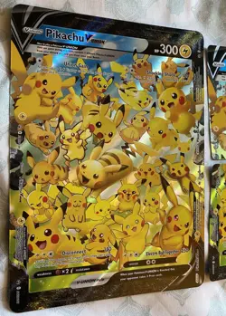 2021 Pokemon Black Star Promo SWSH Pikachu V Union Set 4 Cards & 1 Jumbo MINT - Image 2