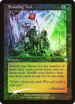 Invasion MTG FOIL Scouting Trek Magic - Image 1