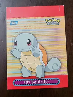 DMG! 2000 Topps TV Animation Pokemon Series 3 #03 Squirtle Pop-Up Card 10 Of 10 - Image 1