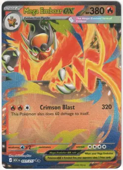 Mega Emboar ex 031/217 Pokemon ME: Ascended Heroes ASC NM - Image 1