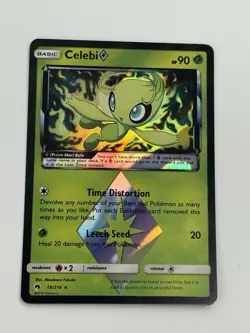 Celebi 19/214- Prism Star Lost Thunder Pokemon Ultra Rare Holo Mint Condition - Image 1