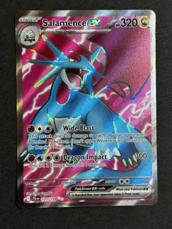Salamence ex 177/159 Journey Together Full Art Double Rare Pokemon NM w/ indent - Image 1