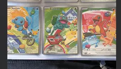 Pokemon First Partner Illustration Collection Series 1 Kanto Gen 1 Starters Set - Image 1