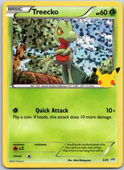 Treecko 003/025 Holo Promo McDonald's 25th Anniversary Promos Near Mint - Image 1