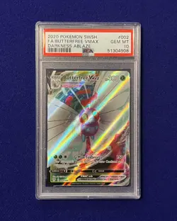 PSA 10 Butterfree VMAX #2 Darkness Ablaze 2020 Pokemon GEM MINT - Image 1