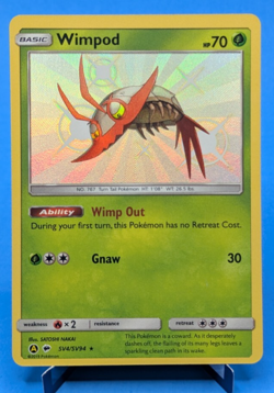 Wimpod SV4/SV94 Pokemon TCG 2019 Rare Holo Shiny Vault Hidden Fates Near Mint - Image 1