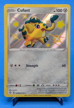 Cufant SV090/SV122 Pokemon TCG 2021 Rare Holo Shiny Vault Shining Fates NM - Image 1