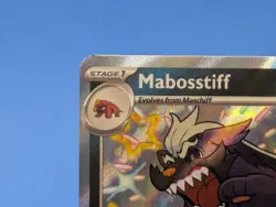 Mabosstiff 188 Pokemon TCG 2024 Secret Rare Shiny Holo Paldean Fates Near Mint - Image 2