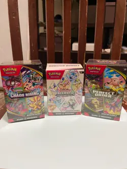 Pokemon ‘Lot of 3’ Booster Bundles Prismatic Evolutions Perfect Order Sealed - Image 1