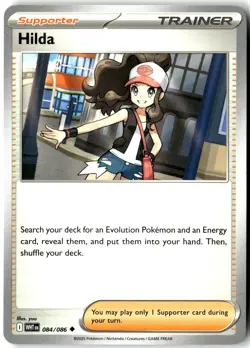 Hilda 084/086 Uncommon White Flare Pokemon Near Mint - Image 1