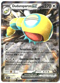 Dudunsparce ex 121/159 Double Rare Journey Together Pokemon Holo Near Mint - Image 1