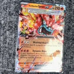 Pokemon Prismatic Evolutions Hearthflame Mask Ogerpon ex 017/131 Double Rare NM - Image 3