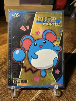 Pokemon Chinese EIF Baby #KDJL-SR-011 Marill SR Holo - Image 1