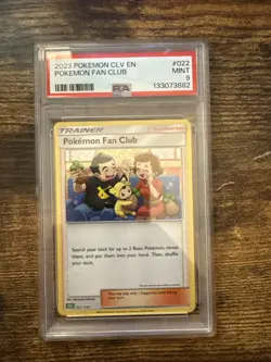 2023 Pokemon TCG Classic Collection Pokemon Fan Club CLV #22 Holo PSA 9 - Image 1