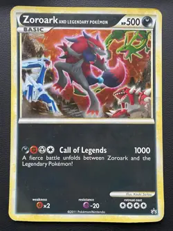 Pokemon Company Zoroark and Legendary Pokemon Promo Holo Jumbo Oversized HP 500 - Image 1