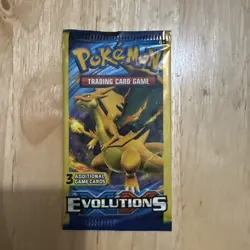 POKEMON XY EVOLUTIONS 3-CARD MINI BOOSTER PACK CHARIZARD ART NEW FACTORY SEALED - Image 1
