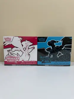 Black Bolt and White Flare POKEMON CENTER ETB Elite Trainer Box SEALED SET - Image 2