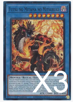 3X Futsu no Mitama no Mitsurugi Super Rare SUDA YUGIOH - Image 1