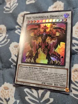Red Supernova Dragon - Super Rare - SDCK-EN044 Yugioh - Image 2