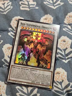 Red Supernova Dragon - Super Rare - SDCK-EN044 Yugioh - Image 3