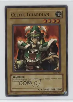 Celtic Guardian YuGiOh Legend of Blue Eyes White Dragon #LOB-007 2002 - Image 1