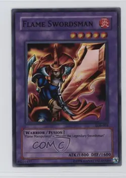 Flame Swordsman YuGiOh Legend of Blue Eyes White Dragon #LOB-003 2002 - Image 1