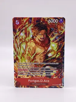 PORTGAS.D.ACE (ILLUSTRATION BOX VOL.5) ST15-005 ONE PIECE PROMOTION CARD NM/M - Image 1