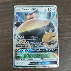 Snorlax GX SM05 - LP FULL ART BLACK STAR PROMO - 2016 Pokemon TCG Card - Image 1