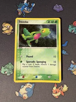 Pokemon Cards Treecko #016 Holo Black Star Promo - (NM) *SWIRL* - Image 1