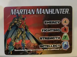 Vintage DC Comics Overpower CCG Martian Manhunter Hero + 3 Specials 10 Card Lot - Image 2