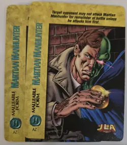 Vintage DC Comics Overpower CCG Martian Manhunter Hero + 3 Specials 10 Card Lot - Image 3