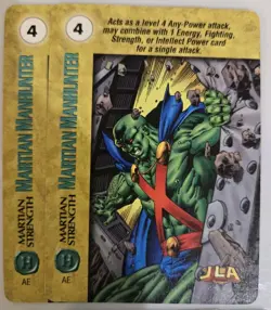 Vintage DC Comics Overpower CCG Martian Manhunter Hero + 3 Specials 10 Card Lot - Image 4