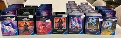 LOT OF 33 NEW DISNEY LORCANA TCG CARD SLEEVES DECK BOXES SNOW WHITE MULAN GENIE - Image 1