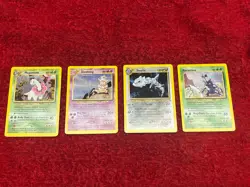 FOUR 2000 Pokemon Neo Genesis Holographic Unlimited Cards Including Slowking - Image 1