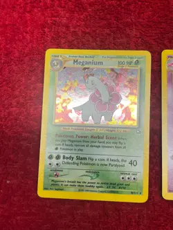 FOUR 2000 Pokemon Neo Genesis Holographic Unlimited Cards Including Slowking - Image 2