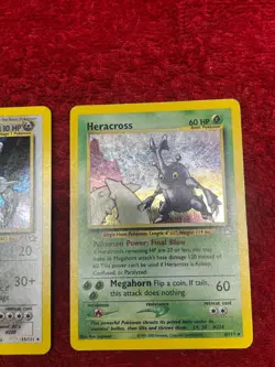 FOUR 2000 Pokemon Neo Genesis Holographic Unlimited Cards Including Slowking - Image 5