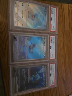 PSA 10 Blastoise ex SAR Wartortle Squirtle Pokemon Card 151 Japanese - Image 1