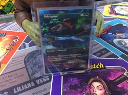 MTG Polyraptor BORDERLESS Lost Caverns of Ixalan Magic Card 0012 - Image 1