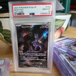 PSA 10 Mewtwo 183/165 2023 SV2a JP Art Rare AR Holo Pokemon Card/Ships for free! - Image 1